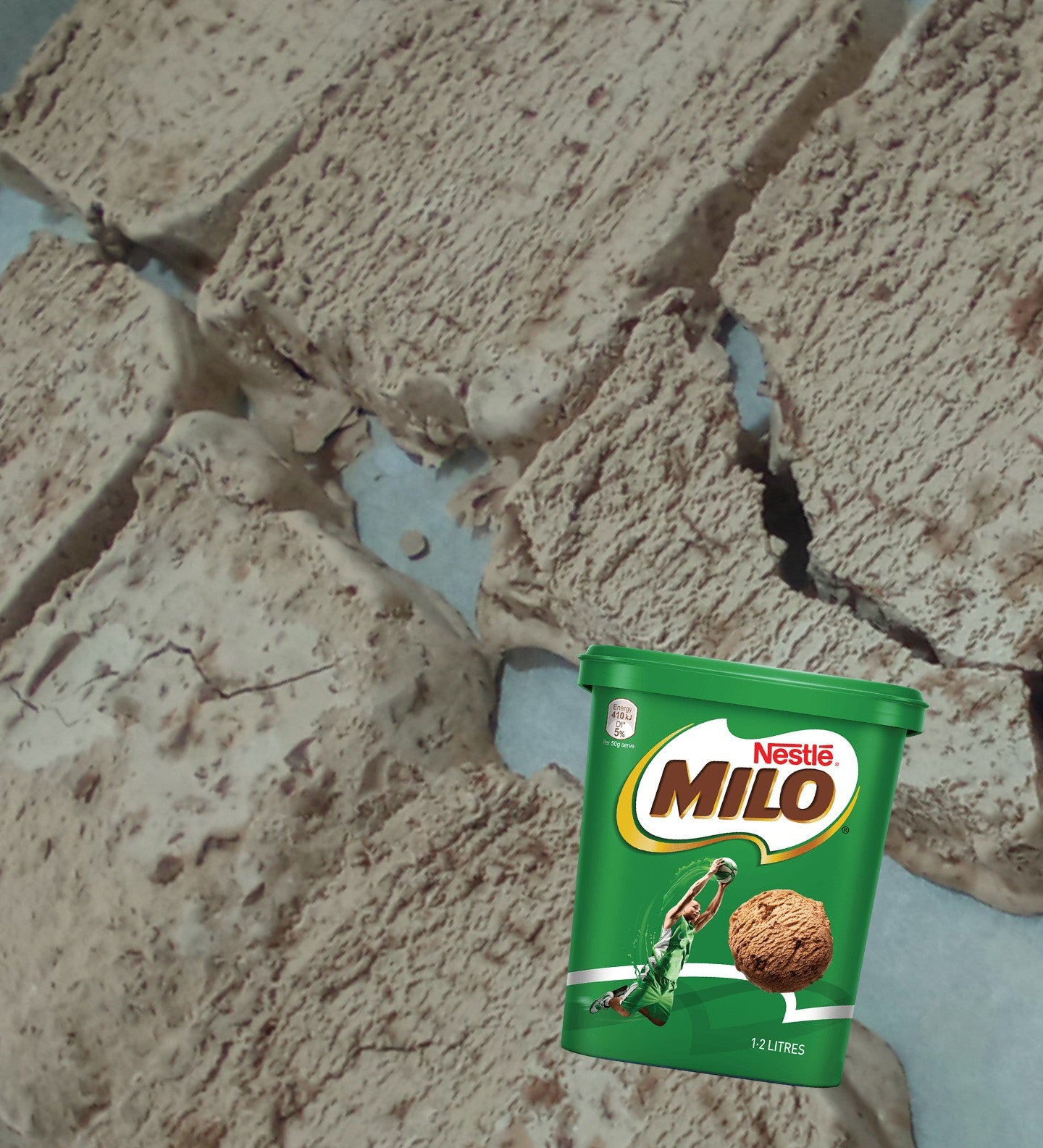 Freeze Dried Milo Ice Cream