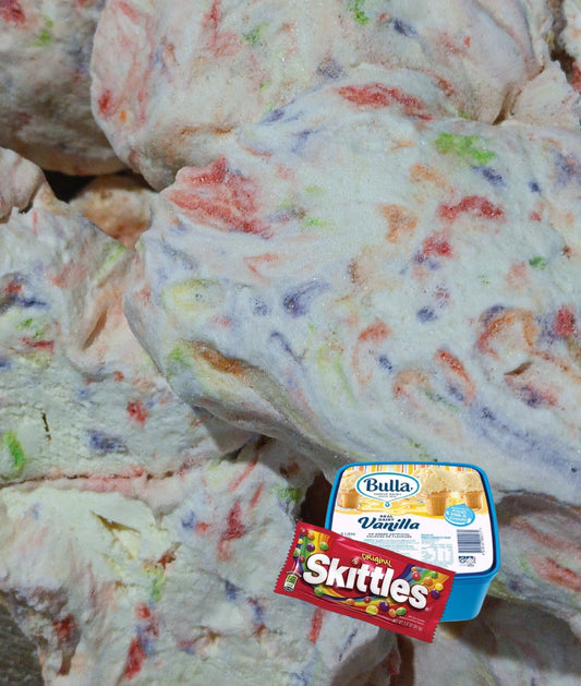 Freeze Dried Skittles Ice Cream