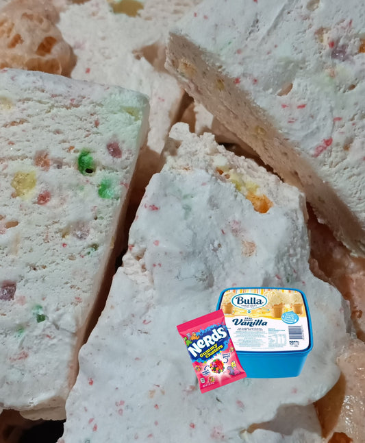 Freeze Dried Nerd Gummy Clusters Ice Cream